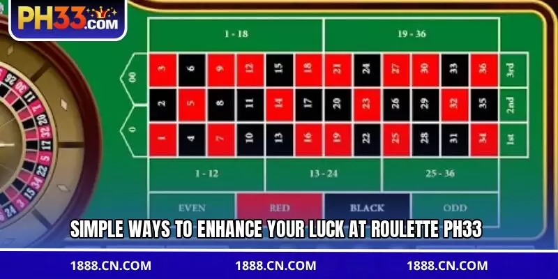 Simple ways to enhance your luck at Roulette PH33