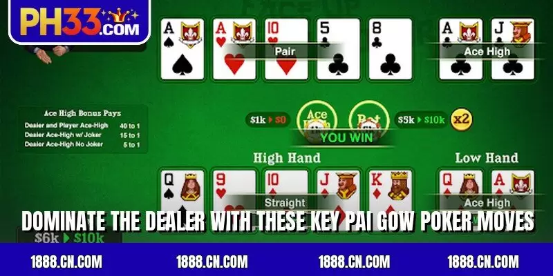 Dominate the dealer with these key Pai Gow poker moves