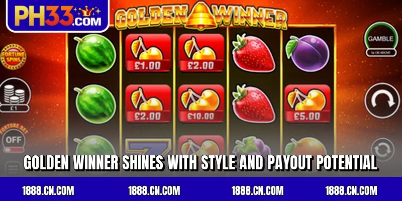 Golden Winner shines with style and payout potential