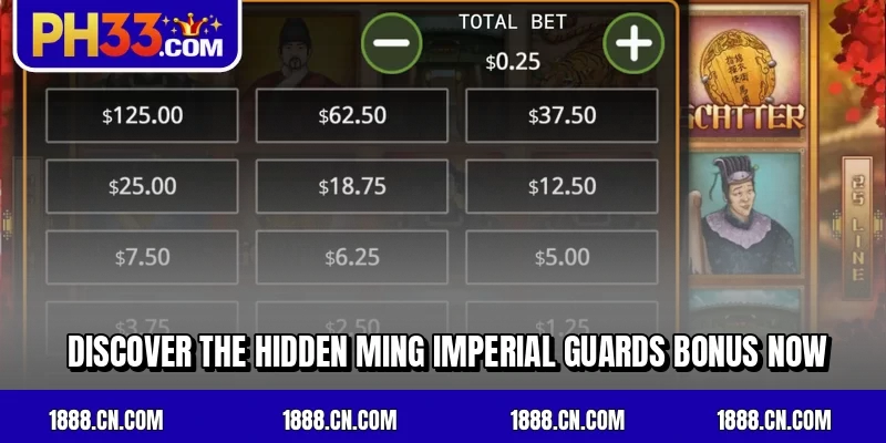 Discover the hidden Ming Imperial Guards bonus now